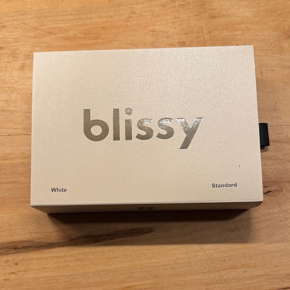 Blissy White Standard Silk Pillow Case